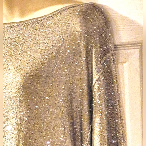 Free People Open Back Sequin Sweater ‘All that Glitters’ Small - Picture 5 of 9